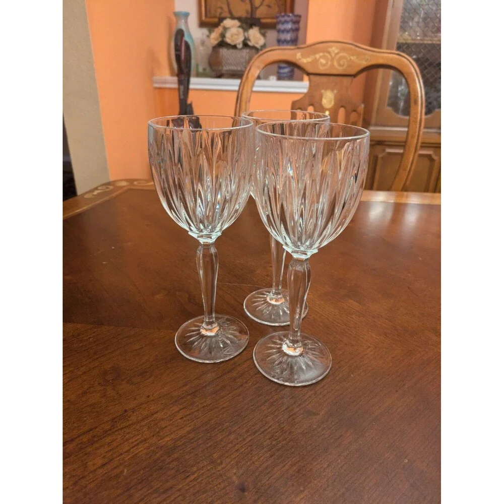 3 Cristal D'Arques Durand Classic Wine Glasses Set Crystal Clear 8